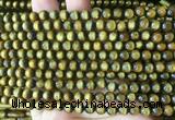 COBS05 15 inches 6mm round golden coral beads wholesale