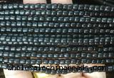 COBS17 15 inches 3*4mm heishi black coral beads wholesale