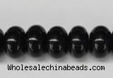 CON24 15.5 inches 10*16mm rondelle black onyx gemstone beads