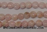 COP1011 15.5 inches 8mm flat round natural pink opal gemstone beads