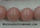 COP1217 15.5 inches 18mm round Chinese pink opal gemstone beads