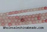 COP150 15.5 inches 4mm round pink opal gemstone beads wholesale