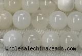 COP1588 15.5 inches 6mm round white opal gemstone beads