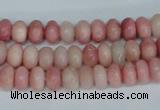 COP159 15.5 inches 5*8mm rondelle pink opal gemstone beads wholesale