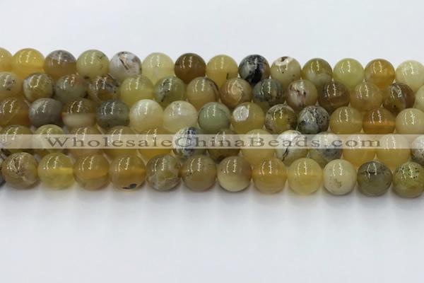 COP1737 15.5 inches 10mm round yellow opal beads wholesale