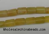 COP338 15.5 inches 8*11mm tube yellow opal gemstone beads