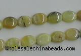 COP375 15.5 inches 8*10mm oval yellow opal gemstone beads wholesale