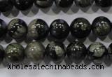 COP454 15.5 inches 10mm round natural grey opal gemstone beads