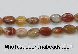 COP500 15.5 inches 6*8mm oval natural red opal gemstone beads