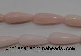 COP87 15.5 inches 8*20mm teardrop natural pink opal gemstone beads