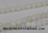 COP901 15.5 inches 8mm round natural white opal gemstone beads