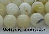 COP924 15.5 inches 12mm round white opal gemstone beads