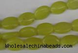 COV54 15.5 inches 8*12mm oval lemon jade gemstone beads wholesale