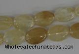 COV93 15.5 inches 10*14mm oval watermelon yellow beads wholesale