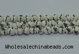CPB551 15.5 inches 6mm round Painted porcelain beads