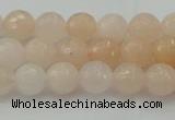 CPI210 15.5 inches 4mm faceted round pink aventurine jade beads