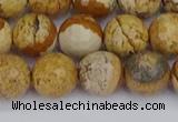 CPJ558 15.5 inches 10mm faceted round picture jasper beads