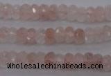 CPQ211 15.5 inches 5*8mm faceted rondelle natural pink quartz beads