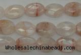 CPQ218 15.5 inches 10*14mm faceted oval natural pink quartz beads