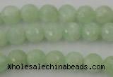 CPR113 15.5 inches 10mm faceted round natural prehnite beads wholesale