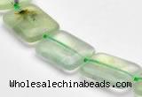CPR12 A grade 12*16mm rectangle natural prehnite gemstone beads