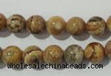 CPT453 15.5 inches 10mm round picture jasper beads wholesale