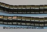 CPY117 15.5 inches 5*10mm heishi pyrite gemstone beads wholesale