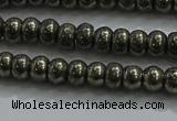 CPY421 15.5 inches 2.5*4mm rondelle pyrite gemstone beads