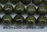 CPY755 15.5 inches 14mm round pyrite gemstone beads wholesale