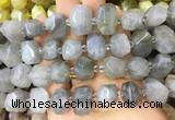 CQBS01 15 inches 12*16mm - 13*18mm faceted nuggets cloudy quartz beads