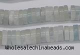 CRB1002 15.5 inches 2*6mm heishi aquamarine beads wholesale
