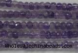 CRB102 15.5 inches 2.5*4mm faceted rondelle amethyst beads