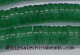 CRB1033 15.5 inches 2*7mm heishi green aventurine beads wholesale