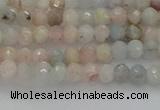CRB1201 15.5 inches 3*4mm faceted rondelle morganite beads