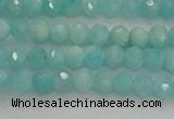 CRB1216 15.5 inches 4*6mm faceted rondelle amazonite beads