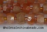 CRB1291 15.5 inches 5*8mm faceted rondelle moonstone beads
