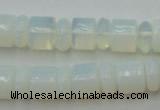 CRB135 15.5 inches 6*12mm & 10*12mm rondelle opal beads