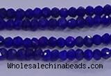 CRB1909 15.5 inches 2*3mm faceted rondelle lapis lazuli beads