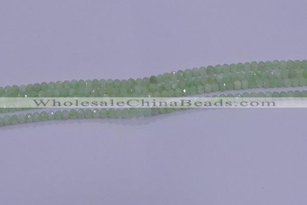 CRB1912 15.5 inches 2*3mm faceted rondelle green opal beads