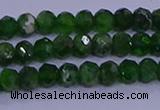 CRB1921 15.5 inches 2*3mm faceted rondelle diopside beads