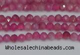 CRB1935 15.5 inches 2*3mm faceted rondelle pink tourmaline beads