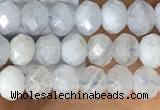 CRB2252 15.5 inches 3*4mm faceted rondelle blue lace agate beads