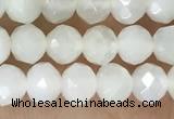 CRB2255 15.5 inches 3*4mm faceted rondelle white moonstone beads