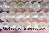 CRB2272 15.5 inches 3*4mm faceted rondelle prehnite beads
