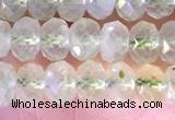 CRB2273 15.5 inches 4*6mm faceted rondelle prehnite beads