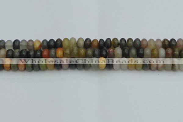 CRB2847 15.5 inches 6*10mm rondelle fancy jasper beads wholesale