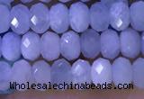 CRB3185 15.5 inches 3*5mm faceted rondelle tiny aquamarine beads