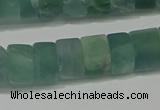 CRB322 15.5 inches 8*12mm tyre matte fluorite gemstone beads