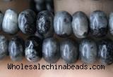 CRB4035 15.5 inches 4*6mm rondelle black labradorite beads wholesale