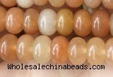 CRB4040 15.5 inches 4*6mm rondelle red aventurine beads wholesale